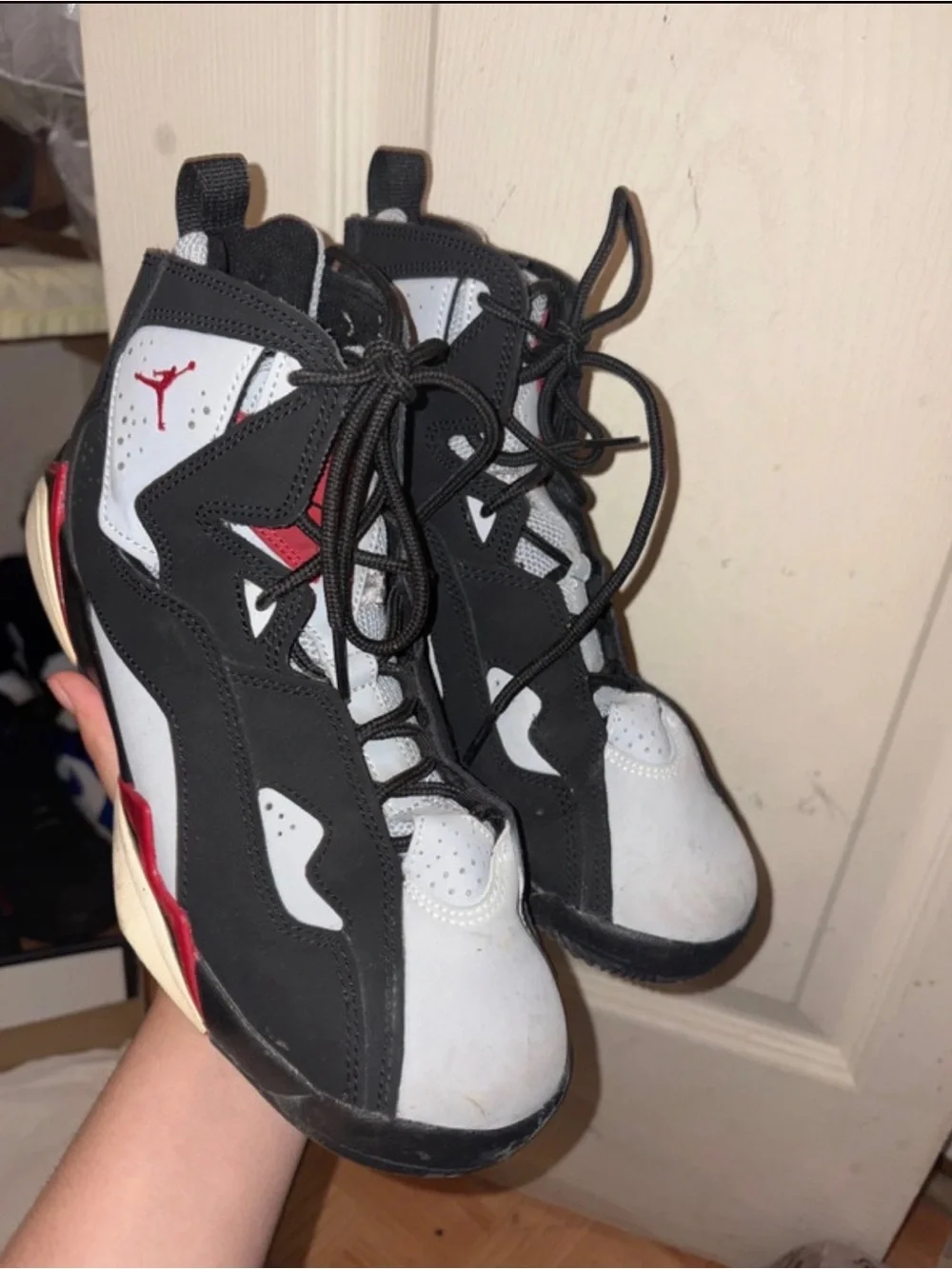 Jordan Men’s Athletic Sneakers - Black/Gray/Red